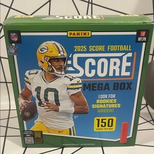 Panini 2025 Score Football Mega Box - Green/Blue/Yellow